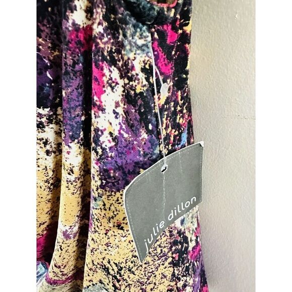 Julie‎ Dillon Dress Size 4 Multicolored Sheath Sleeveless NWT Artsy Abstract - Picture 10 of 14